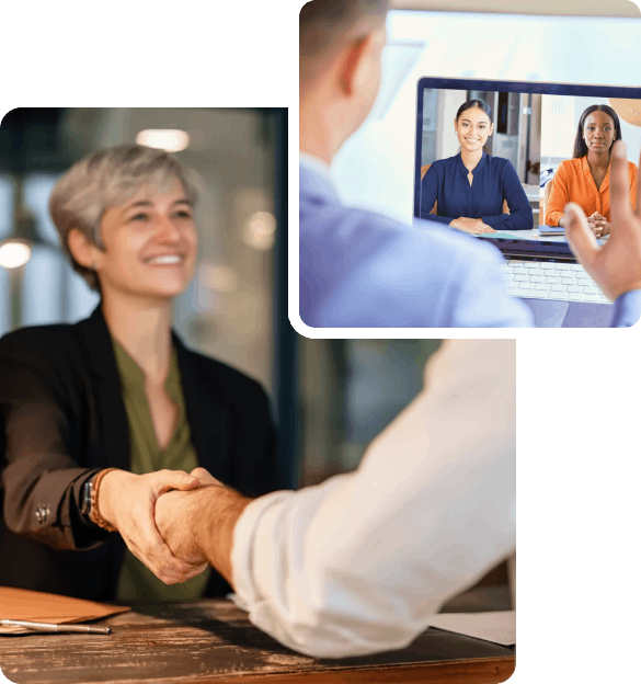 Two Office Images Combined